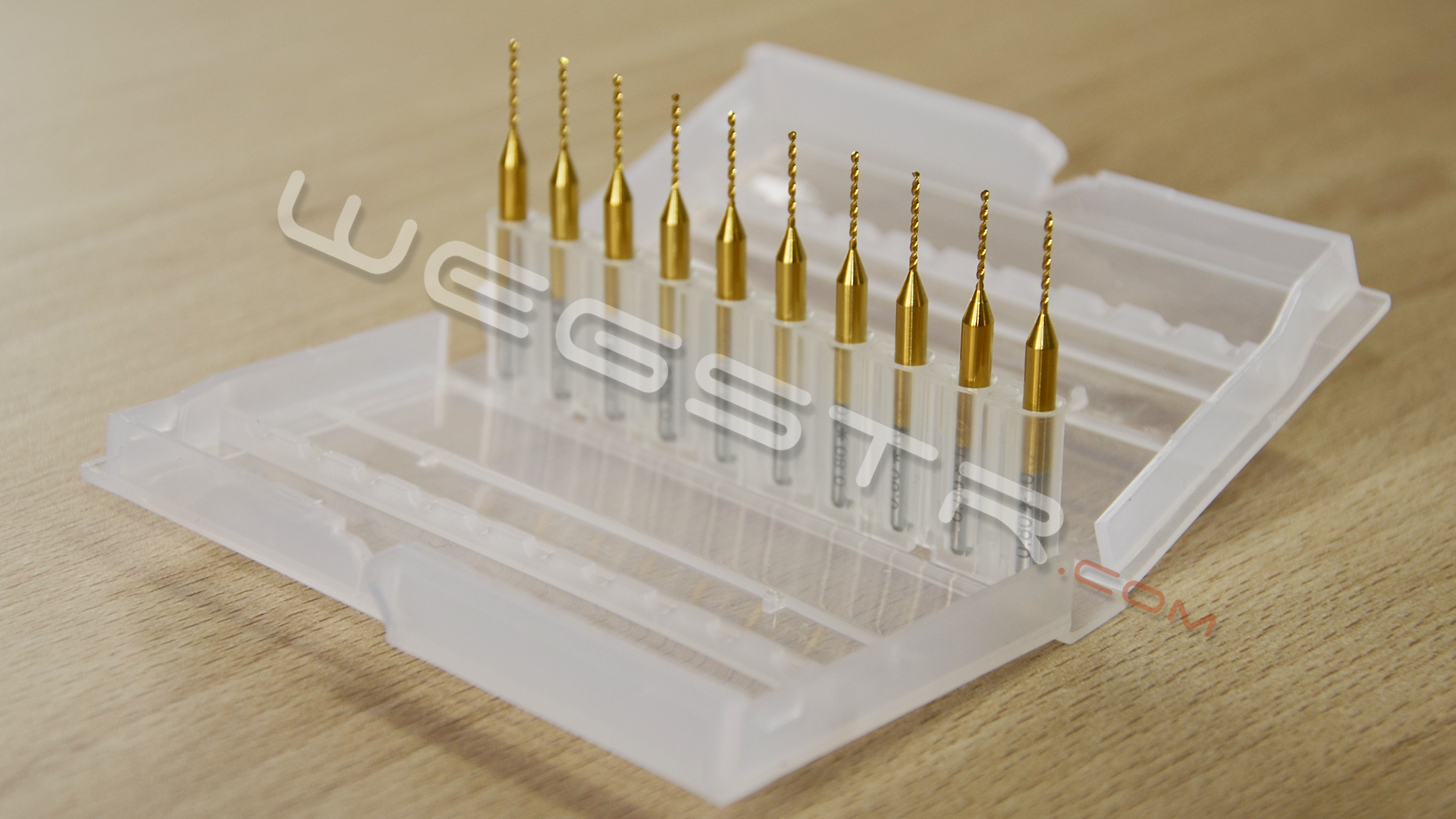 Set 10 pcs 0 9 mm drill bits tool titanium nitride coated